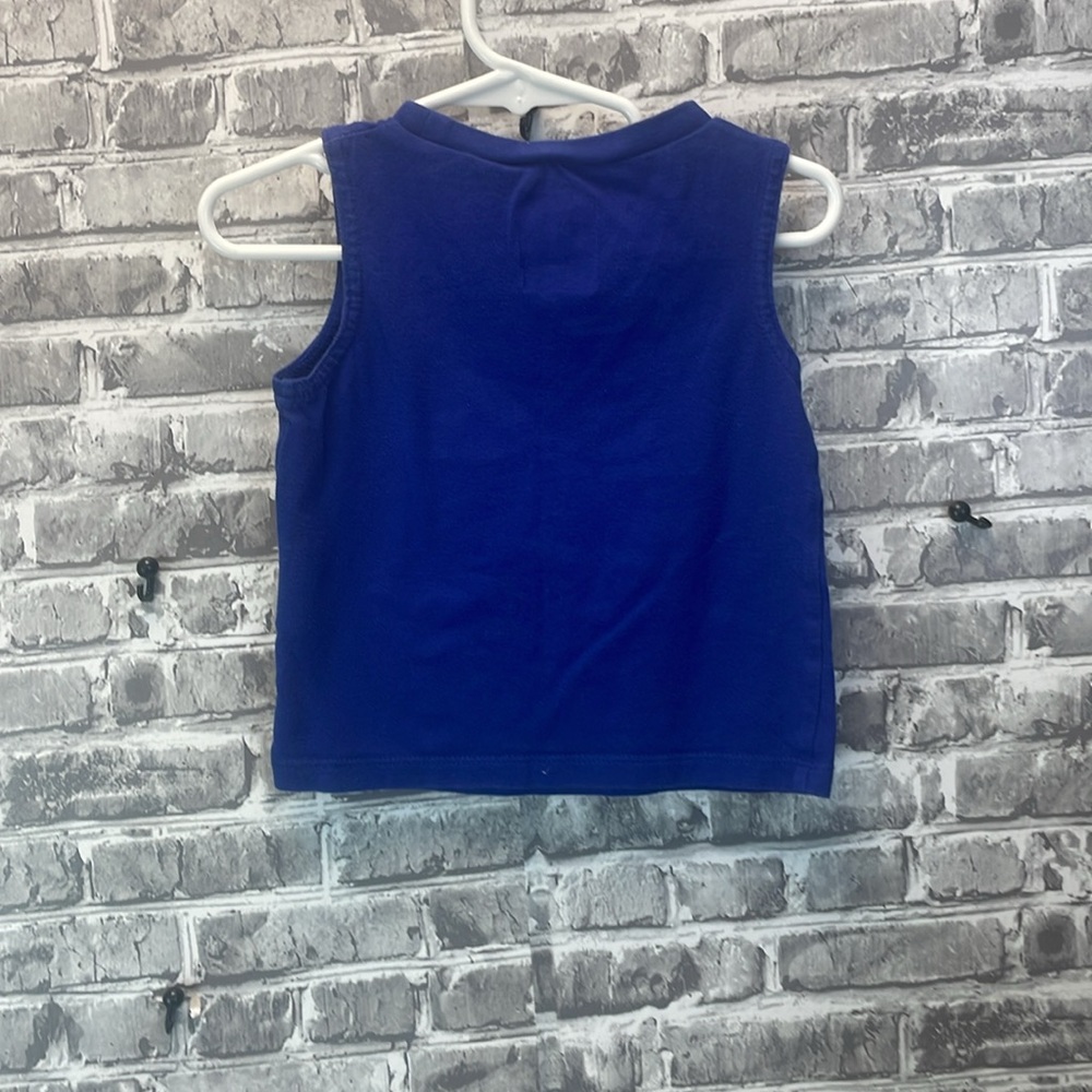 Nike Kids Blue Tank Top with Bold Graphic - Picture 3 of 4
